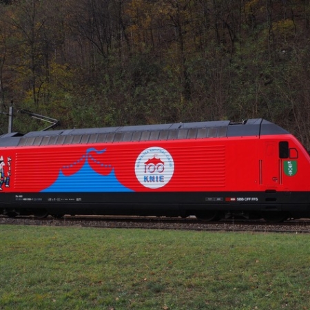 Locomotive Cirque Knie "100 ans Cirque National Suisse"
