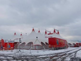 Chapiteau bouglione neige clermont ferrant